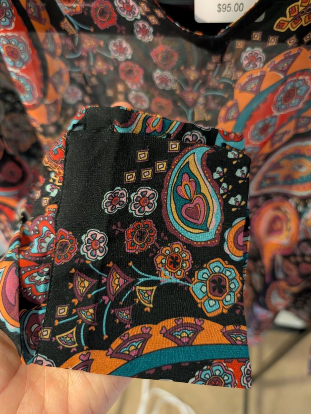 Tristan Paisley Print Blouse NWT Size Medium - Picture 6 of 12